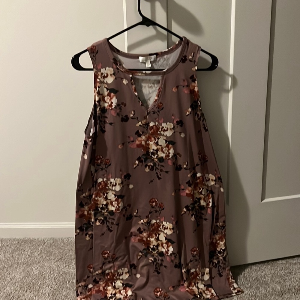 Medium purple floral dress from nine Britton